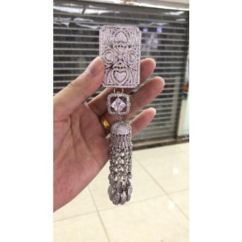 Fashion Micro Zirconium Zircon Pendant Nine Tassel Pendant Accessories Womens Zircon Fluorescent Necklace Women