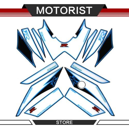 MOTORIST Motorcycle head sticker Front Fairing Motor Number Board 3D Gel Protector for SUZUKI GSXR600 GSXR750 GSXR-600 2008