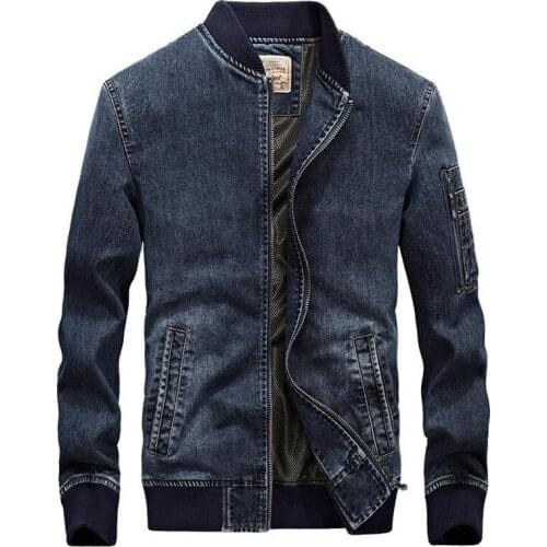 Denim Jacket Men Fashion Embroidered Spring Autumn Stand Collar Jeans Jackets Jaqueta Masculina Chaqueta Hombre Brand Clothing