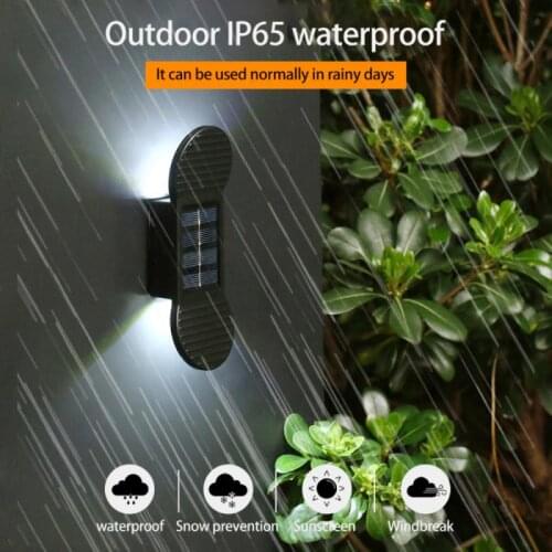 4PCS Solar Wall Lights Outdoor Garden Fence Patio Yard Lamp Dynamic Lighting Outside Decorative Waterproof Solar Deck Lights