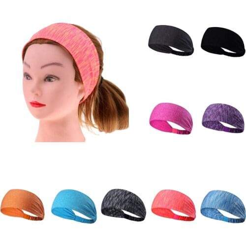 Non Slip Sport Sweatband Headband Yoga Gym Cycling Head Warp Wide Hair Band