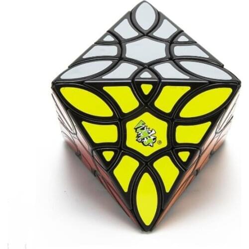 Newest Lanlan Clover Octahedron Magic Cube Puzzle Black Cubo Magico Toys for kid children Gift Idea Collection Brain Game