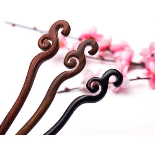 Hair stick wood for women girl Vintage handmade shofar shaped hair sticks jewelry Wedding hair accessories jewellery 2019