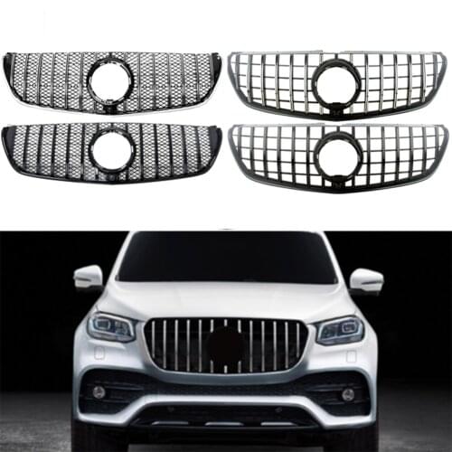 Front Racing Billet Bumper Grille Upper Facelift Gril Fit For Mercedes Vito W447 V260 V250 2015 2016 2017 2018 2019 2020 GTR