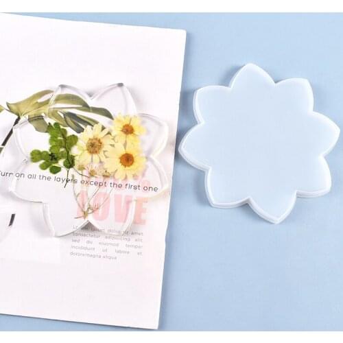DIY Crystal Glue Mold Homemade Lotus Coaster Silicone Mold Coaster Mold Making