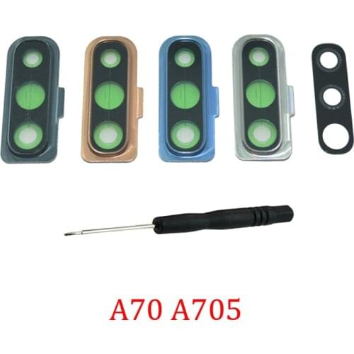 Camera Glass Lens For Samsung Galaxy A70 A705 A705F A705FN Original Phone Housing New Back Camera Glass Metal Holder Cover
