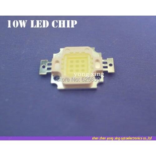 10pcs 10W LED Cold White 6500-7000k High Power 950LM Epileds LED For DIY 32mil