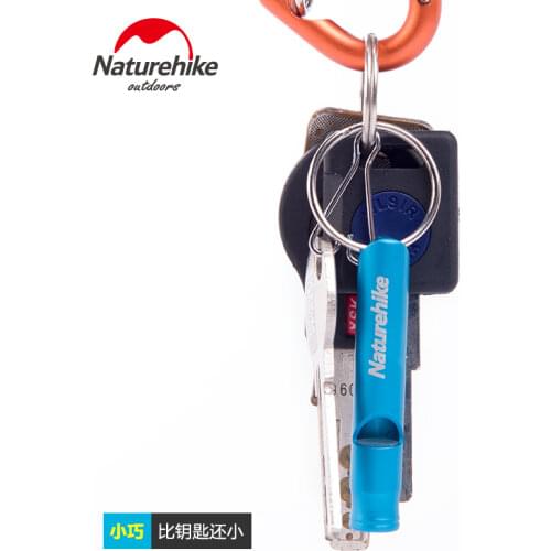 *Naturehike Aluminum 6.5cm 8cm Outdoor Survival Whistle Train Whistle Camping Accessory Wilderness survival equipment whistle