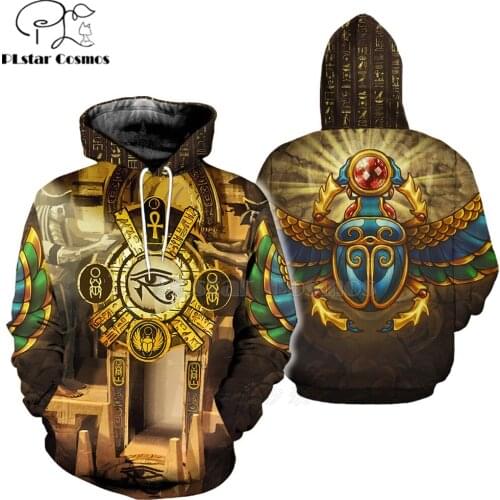 Mysterious retro ancient Horus Egypt goddess Pharaoh totem 3d hoodies/Sweatshirt Winter autumn funny long sleeve streetwear-33