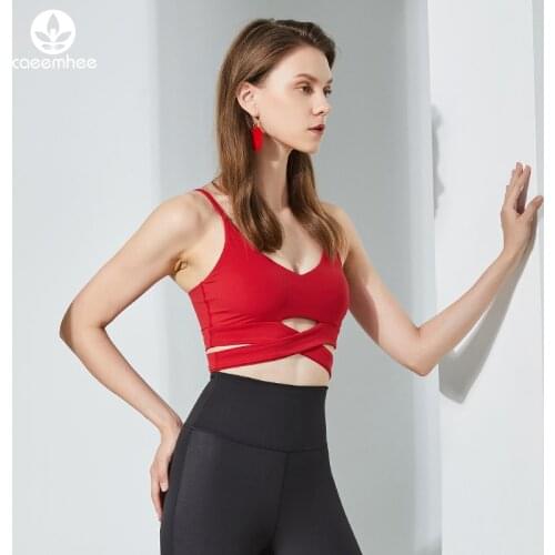 CAEEMHEE Brassiere Woman Fitness Top Female Cross Sexy Gym Bra Jogging Femme Yoga Bra Underwear Sports Bra Active Wear Women