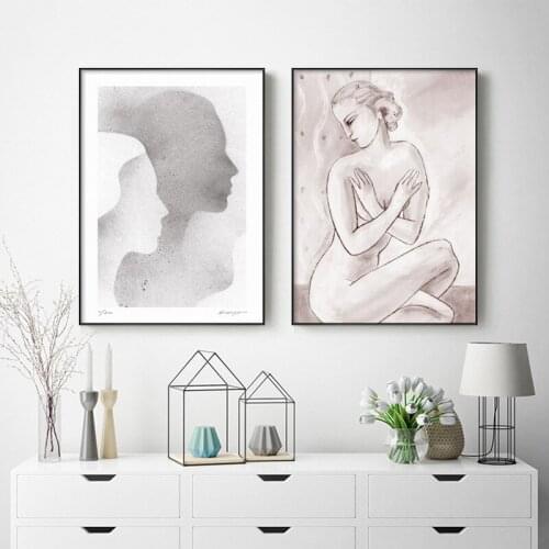 Abstract Creative David Famous Artistic Plaster Statue Canvas Painting Fashion Poster Print Wall Art For Living Room Home Decor