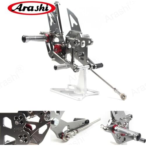 ARASHI For HONDA CBR250R 2011 2012 2013 2014 2015 Rearset Adjustable Footrest CNC Rider Rear Sets Motorcycle Foot Rest CBR 250 R