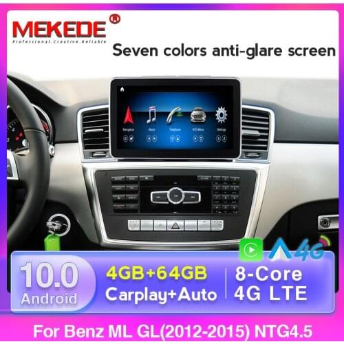 MSM8953 Android 10 8 Core 4GB+64GB 4G LTE Car GPS Navigation Multimedia Player for Mercedes Benz M ML W166 GL X166 2012-2015