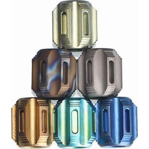 Titanium Alloy Knife Beads Paracord Solid Outdoor Zipper Pull Bead EDC Can Use Tritium Tube Paracord Bead Accessory