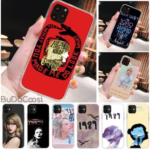 Riccu taylor 1989 ts Phone Case For iPhone 11 12 pro XS MAX 8 7 6 6S Plus X 5S SE 2020 XR cover