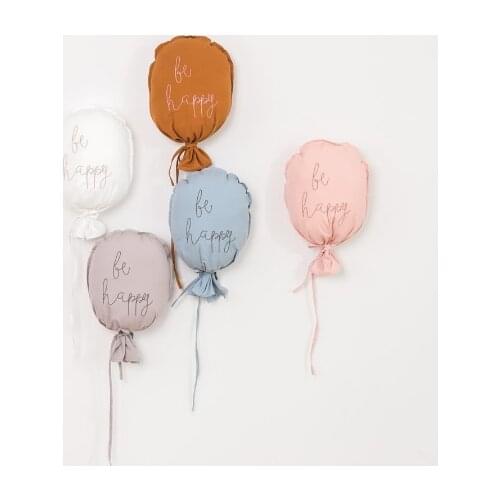 Baby Pillow Cotton Cartoon Balloon Pendant Pillow Nordic Wind Stereo Baby Room Wall Decor Tent Hanging Baby Photography Props