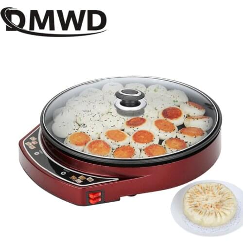 DMWD Electric non-stick baking pan multicooker crepe pancake maker pizza spaghetti barbecue steak grill pan omelette frying pan