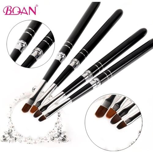 BQAN Nail Art Brush Black Handle Pattern Painting Brush Acrylic UV Gel Extension Builder Coating Drawing Pen DIY Manicure Tool