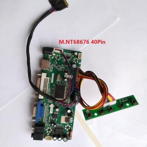 Kit for LP156WD1(TL)(B2) Panel Screen LED DIY Controller board VGA DVI LVDS 40pin 15.6" Monitor M.N68676 1600X900 HDMI LCD