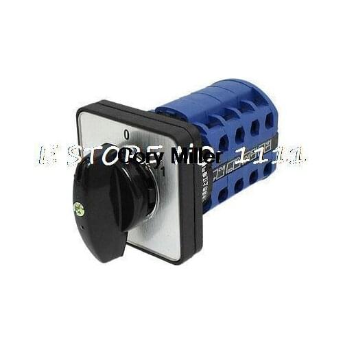 Electric 2 Position 16 Terminals Rotary Cam Changeover Switch 500V 16A