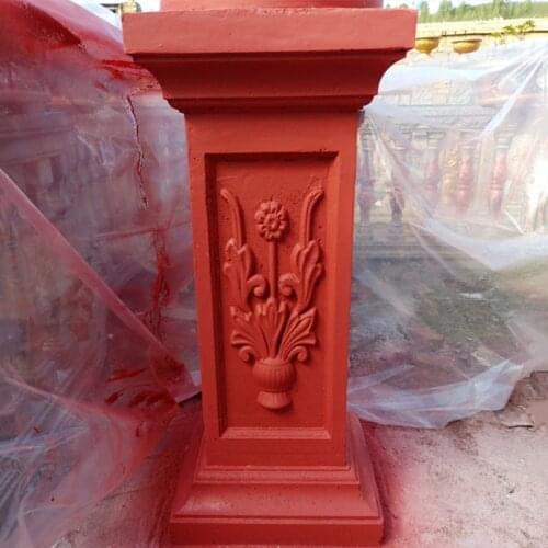 40cm /15.74in ABS GRC Plain Multi Functional Classic Style Concrete Roman Pillar Mold Seat Garden Fence Enclosing Wall Pedestal