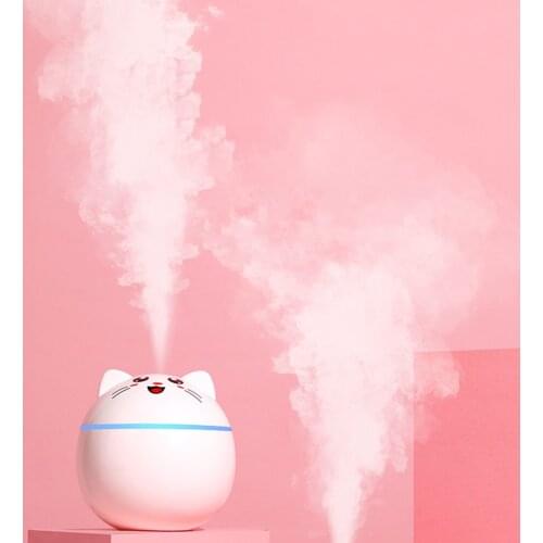 Desktop Cartoon Lucky Cat Humidifier Usb Charging Cute Mute And Durable Two-speed Atomizing Humidifier