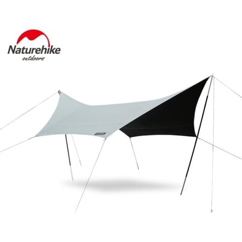 Naturehike 8-10 People Black plastic hexagonal canopy sunscreen waterproof outdoor large camping UV awning