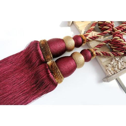 1 pair Modern Knit Ball Curtain Tieback creative Curtain Decoration Accessories Exquisite Window Curtain Accessories