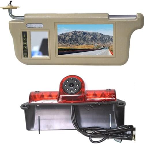 Vardsafe VS707V Sun Visor Rear View Monitor & Reversing Camera for Chevrolet Express / GMC Savana 1500 2500 3500 Van