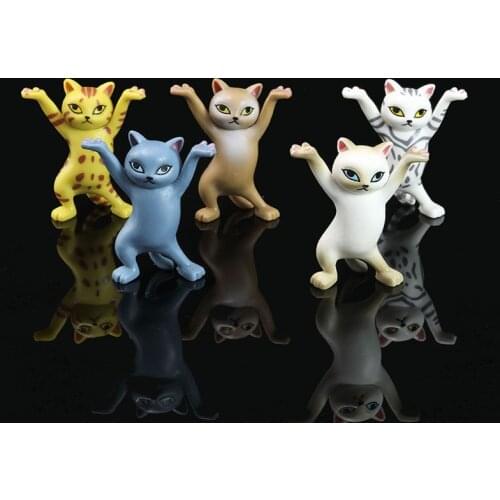 Funny Cat Pen Holder Toy Black Hold Everything Cat earphone Bracket Cute Home Decor Easter Decoration Carming Storage Set