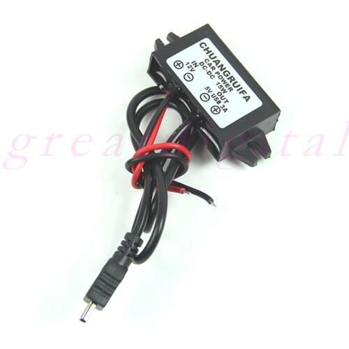 1PC DC 12V to 5V 3A 15W Waterproof DC Converter Mini USB Car Power Adapter