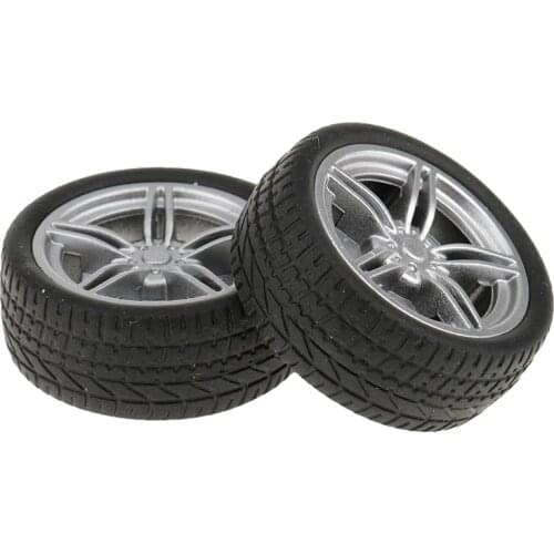 2pcs 40mm Simulation Rubber Wheel Tire Wheel Toy Model DIY RC Spare Parts 35 Remote Control Toys RC Car Parts Accessory