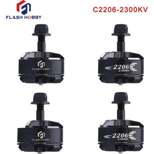 4pcs/Lot Flash Hobby C2206 2300KV CW/CCW Brushless Motor for FPV Racing Multicopter Part