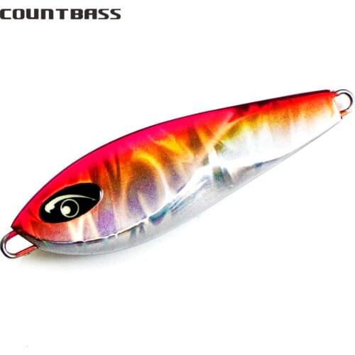 50g 1.8oz Countbass S2 Jigging Lure, Japan Saterwater Slow Jig, Metal Fishing Jigs, Lead Fish Bait, Free shipping