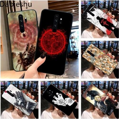 Anime FullMetal Alchemist Luxury Phone Case for Redmi Note 9 8 8T 8A 7 6 6A Go Pro Max Redmi 9 K20 K30