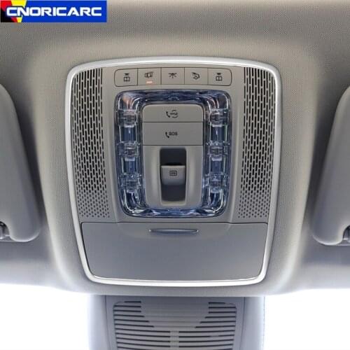 Car Front Reading Light Frame Decoration Sticker Trim For Mercedes Benz GLE W167 GLS 2020 Interior Accessories