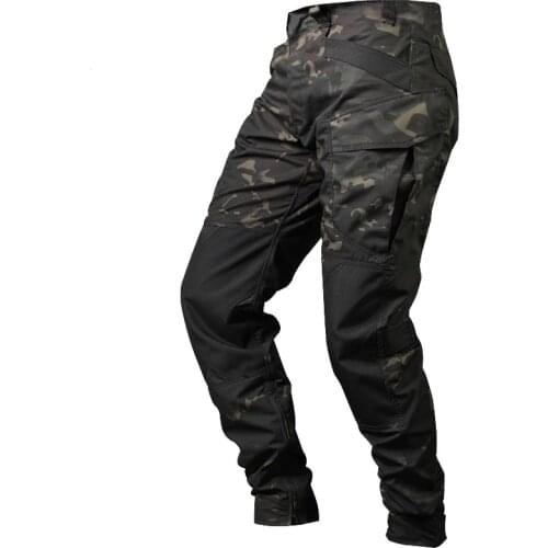 Mens Camouflage Military Pants Army Waterproof SWAT Special Cargo Trousers Multi Pocket Wearable Tactical Combat Pant S-2XL