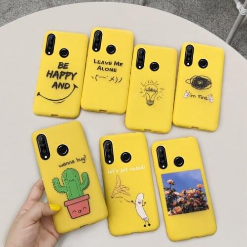 For Honor 20s Case Huawei Honor 20 Lite MAR-LX1H Case Soft Cactus Silicone Pattern Phone Case For Honor20s 20 Lite Nova 5T Cover