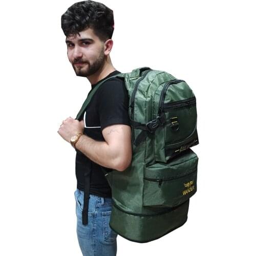 Bellows Mountaineer Black Backpack 65 Liter Capacity-Camping Mountaineering Bag