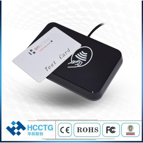EMV 13.56MHZ Type A Card Emulation Smart RFID 4 SAM Slot USB NFC Tags Reader HD8N