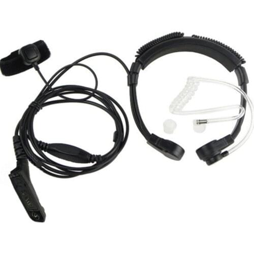 Throat Mic Earpiece Microphone For Motorola APX6000 Xir P8268 P8200 MTP850S DP3600 APX7000 DGP8550 DP3400 DP3401
