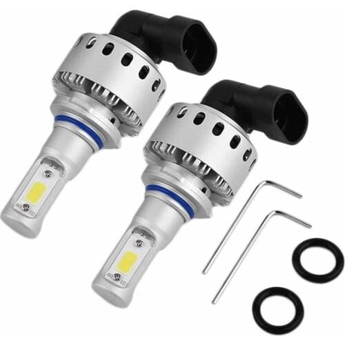 2Pcs 9006 COB Chip Driving Headlights Set 12000LM 6000K LED Car Headlight Bulbs Conversion Kit Car-styling