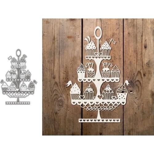 Metal Cutting Dies Ice Cream Tower Stencils For DIY Scrapbooking Decorative Embossing Handcraft Die Cutting Template