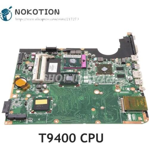 NOKOTION 578378-001 For HP DV6T-1300 DV6-1310TX DV6-1000 DV6T Laptop Motherboard HD4500 W/ T9400 CPU DDR3 DAUT3MB28C0