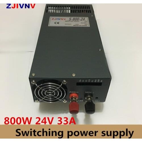 Industrial and led used 800W switching power supply 24v 33a 220v to 24v dc power supply input 110v alimentation 24V