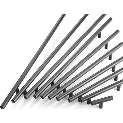 2" ~ 24'' T Bar Straight Handle 10mm Stainless Steel Handles Knobs Cabinet Pull Diameter Furniture Hardware Kitchen Door