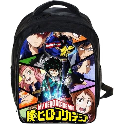 13 Inch Anime Boku No Hero Academia Cartoon Kids Backpack Kindergarten School Bag Children Printing Backpack Girls Boys Mochila