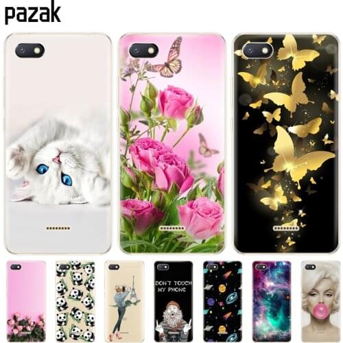 Silicone case For Xiaomi Redmi 6a Case Soft tpu Back Phone cover for Xiaomi Redmi 6 A bumper Hongmi 6a Coque protective printing