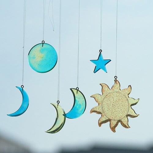 Resin Casting Silicone Molds Moon Star Sun Lunar Eclipse Resin Moulds for Polymer Clay Craft Handmade Gift DIY