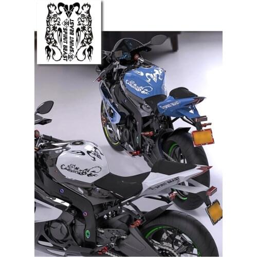 Reflective 3D Motorcycle Sticker Fuel Oil Tank Pad Decal Protector Cover Black Sliver Universal For Yamaha Racer Decal Sticker